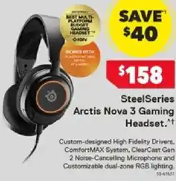 Harvey Norman SteelSeries Arctis Nova 3 Gaming Headset offer