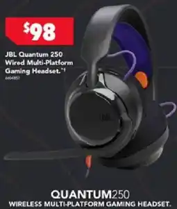 Harvey Norman JBL Quantum 250 Wired Multi-Platform Gaming Headset offer