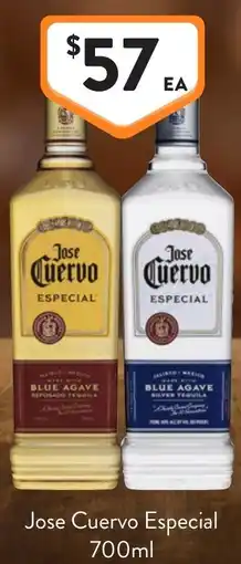 Foodworks Jose Cuervo Especial offer