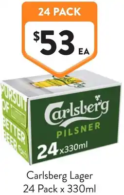 Foodworks Carlsberg Lager offer