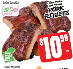Farmer Jack's Linley valley wa meaty pork riblets offer