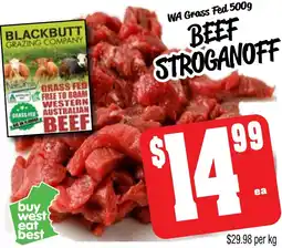 Farmer Jack's Wa grass fed beef stroganoff offer