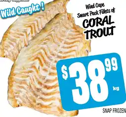 Farmer Jack's Wind cape smart pack fillets of coral trout offer