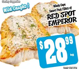 Farmer Jack's Smart pack fillets of red spot emperor offer