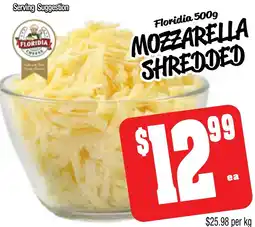 Farmer Jack's Floridia mozzarella shredded offer