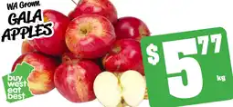 Farmer Jack's Wa grown gala apples offer