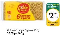 Farmer Jack's Golden Crumpet Squares offer