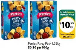 Farmer Jack's Patties Party Pack offer