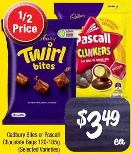 Farmer Jack's Cadbury Bites or Pascall Chocolate Bags offer