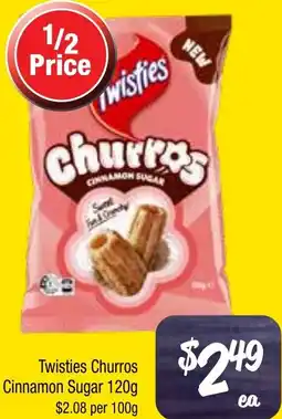 Farmer Jack's Twisties Churros Cinnamon Sugar offer