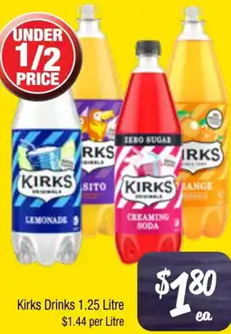 Farmer Jack's Kirks Drinks offer