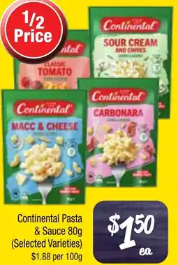 Farmer Jack's Continental Pasta & Sauce offer