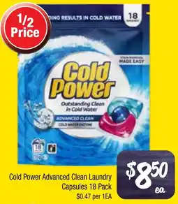 Farmer Jack's Cold Power Advanced Clean Laundry Capsules offer