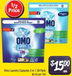 Farmer Jack's Omo Laundry Capsules 3 in 1 offer