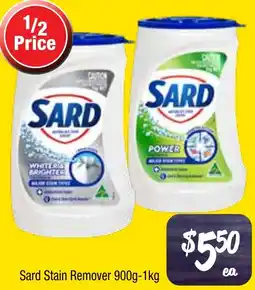Farmer Jack's Sard Stain Remover offer