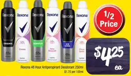 Farmer Jack's Rexona 48 Hour Antiperspirant Deodorant offer
