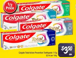 Farmer Jack's Colgate Total Active Prevention Toothpaste offer