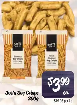 Farmer Jack's Joe's Soy Crisps offer