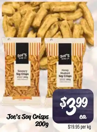 Farmer Jack's Joe's Soy Crisps offer
