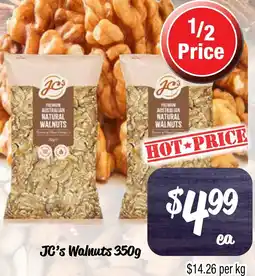 Farmer Jack's JC's Walnuts offer