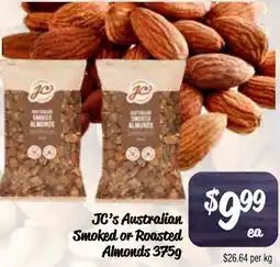 Farmer Jack's JC's Australian Smoked or Roasted Almonds offer