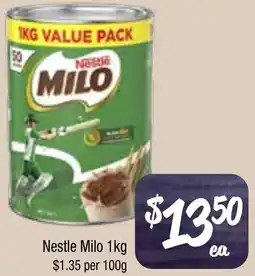 Farmer Jack's Nestle Milo offer