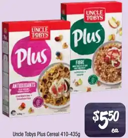 Farmer Jack's Uncle Tobys Plus Cereal offer