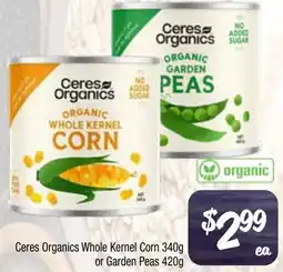 Farmer Jack's Ceres Organics Whole Kernel Corn offer