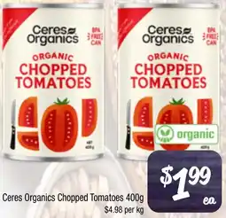 Farmer Jack's Ceres Organics Chopped Tomatoes offer