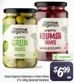 Farmer Jack's Ceres Organics Kalamata or Green Olives offer