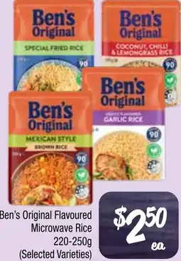 Farmer Jack's Ben's Original Flavoured Microwave Rice offer