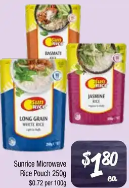 Farmer Jack's Sunrice Microwave Rice Pouch offer