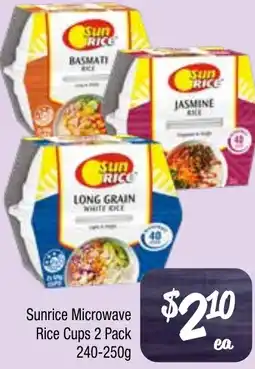Farmer Jack's Sunrice Microwave Rice Cups 2 Pack offer