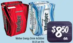 Farmer Jack's Mother Energy Drink offer