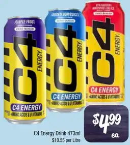 Farmer Jack's C4 Energy Drink offer