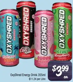 Farmer Jack's OxyShred Energy Drink offer