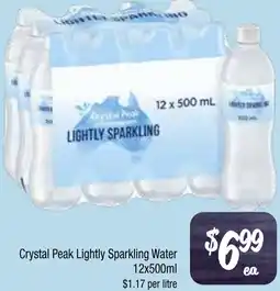 Farmer Jack's Crystal Peak Lightly Sparkling Water offer