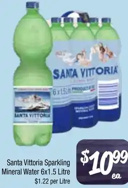 Farmer Jack's Santa Vittoria Sparkling Mineral Water offer