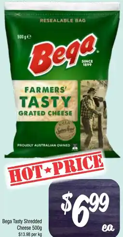 Farmer Jack's Bega Tasty Shredded Cheese offer
