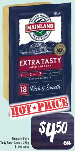 Farmer Jack's Mainland Extra Tasty Block Cheese offer