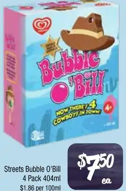 Farmer Jack's Streets Bubble O'Bill offer