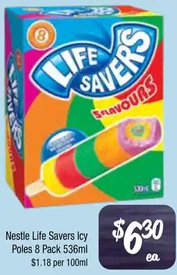 Farmer Jack's Nestle Life Savers Icy Poles offer