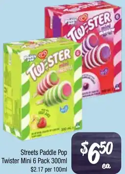 Farmer Jack's Streets Paddle Pop Twister Mini offer