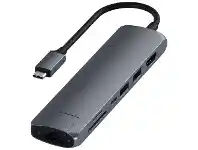 Officeworks Satechi USB-C Slim Multiport with Ethernet Adapter offer
