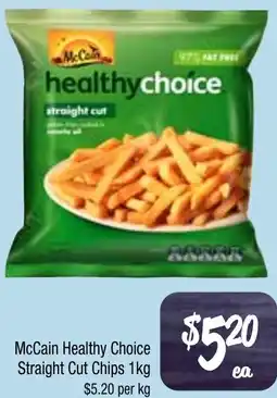 Farmer Jack's McCain Healthy Choice Straight Cut Chips offer