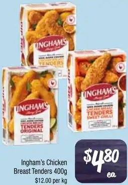Farmer Jack's Ingham's Chicken Breast Tenders offer