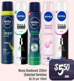 Farmer Jack's Nivea Deodorant offer