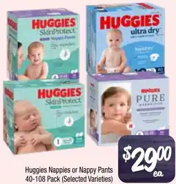 Farmer Jack's Huggies Nappies or Nappy Pants offer