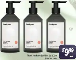 Farmer Jack's Thank You Hand Sanitiser Gel offer