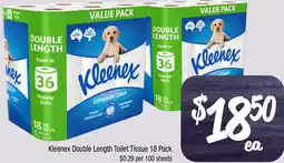 Farmer Jack's Kleenex Double Length Toilet Tissue offer